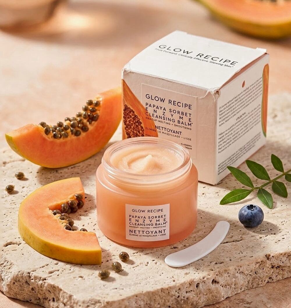 Glow Recipe Papaya Sorbet Enzyme Cleansing Balm 100ml 3.38 oz NIB